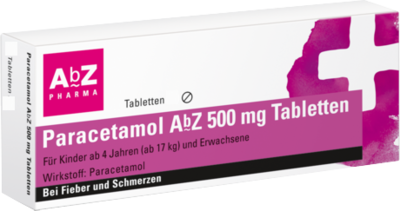 PARACETAMOL AbZ 500 mg Tabletten
